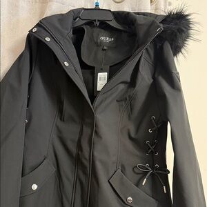 Brand new GUESS Women's Black Hooded Jacket